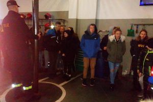 Grudniowa wizyta w Komendzie Miejskiej Państwowej Straży Pożarnej w Zielonej Górze.