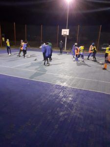 Pierwszy trening młodzików Klubu Piłkarskiego "Leśnik" Słone