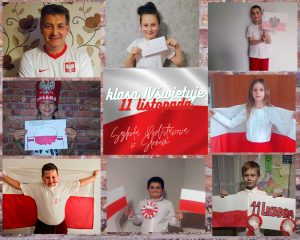 Klasa czwarta świętuje 11 listopada