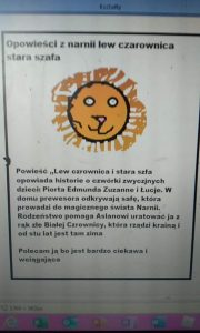 "Lew, czarownica i stara szafa"- interesująca opowieść historii czwórki dzieci, które bardzo "wciągają" czytelnika