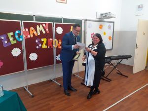 podziękowania dyrektora dla mamy ucznia