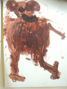 praca przedstawiająca brązowego misia