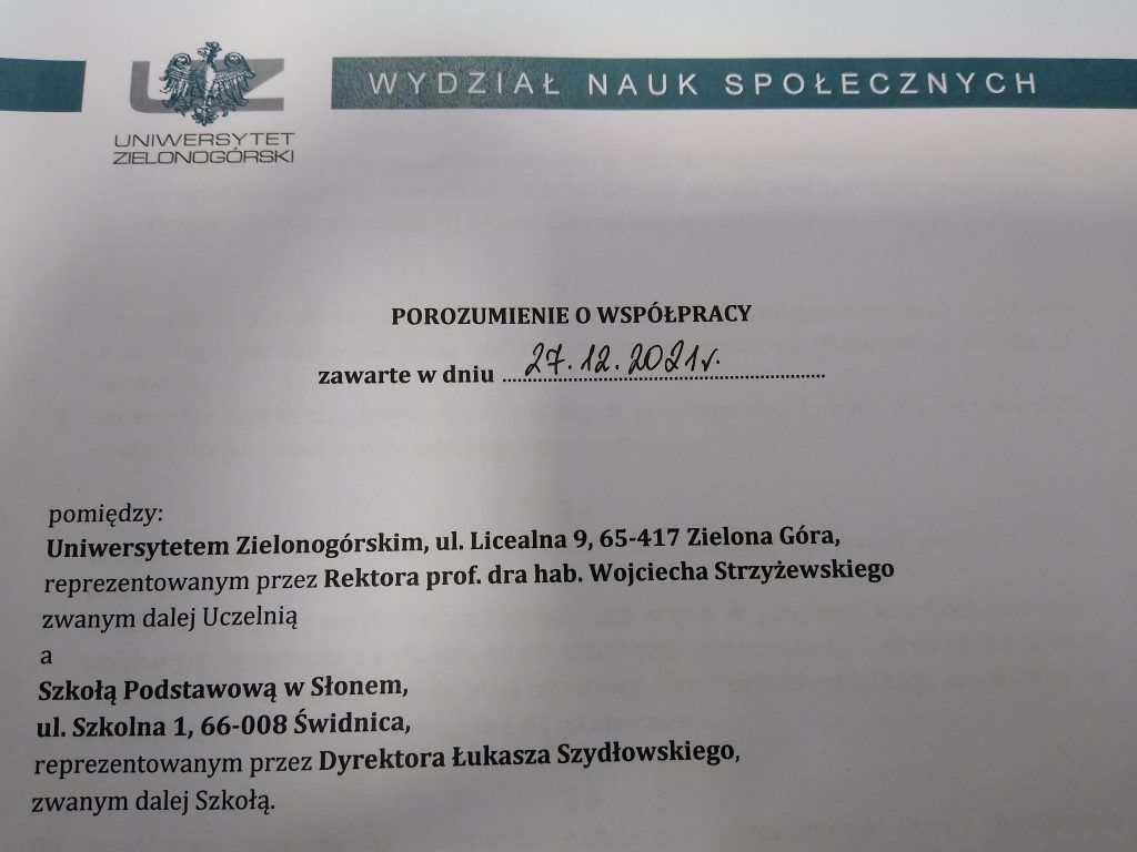 Porozumienia o współpracy
