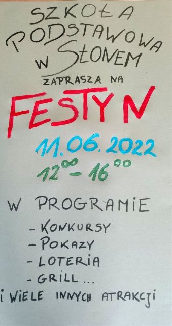 Szkolny Festyn Rodzinny