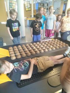 uczniowie obserwują doświadczenie