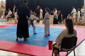uczennica  na turnieju karate