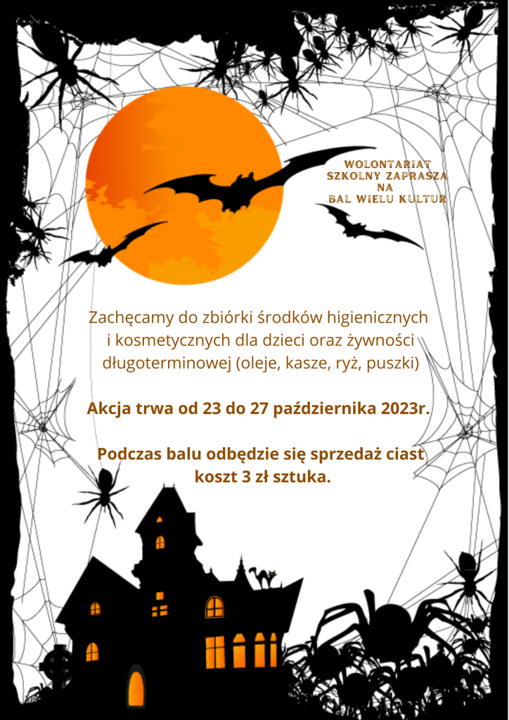 plakat informujący o celu akcji charytatywnej